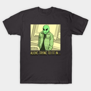 Aliens Meme Funny T-Shirt